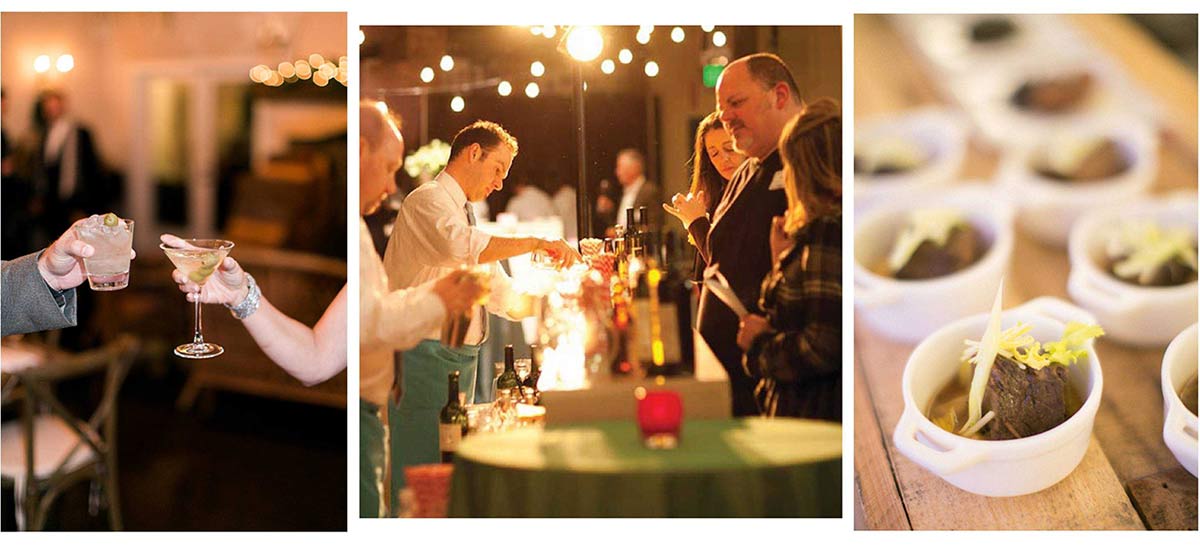 Food and drinks at an event | Lisa Dupar Catering | Wedding & Event Catering in Seattle