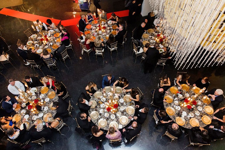 circle tables at an event | Lisa Dupar Catering | Wedding & Event Catering in Seattle