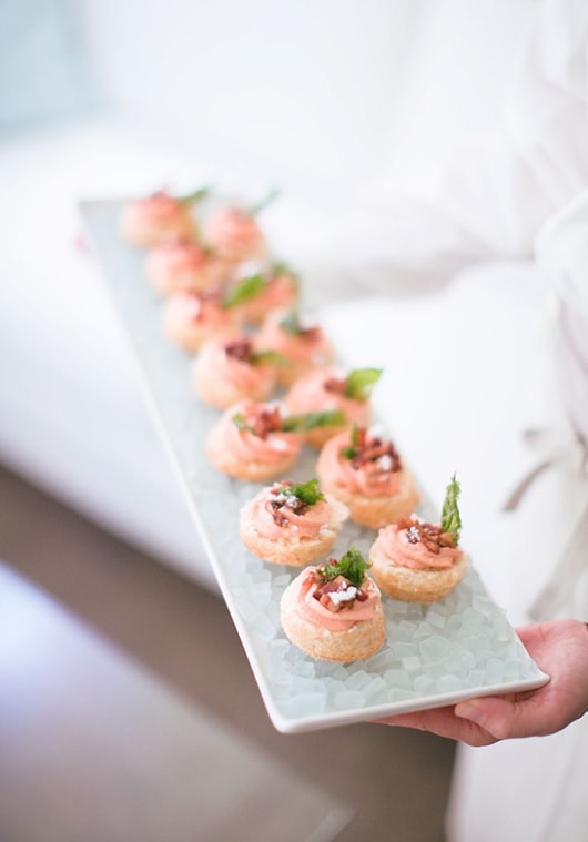 served on ice plate | Lisa Dupar Catering | Wedding & Event Catering in Seattle